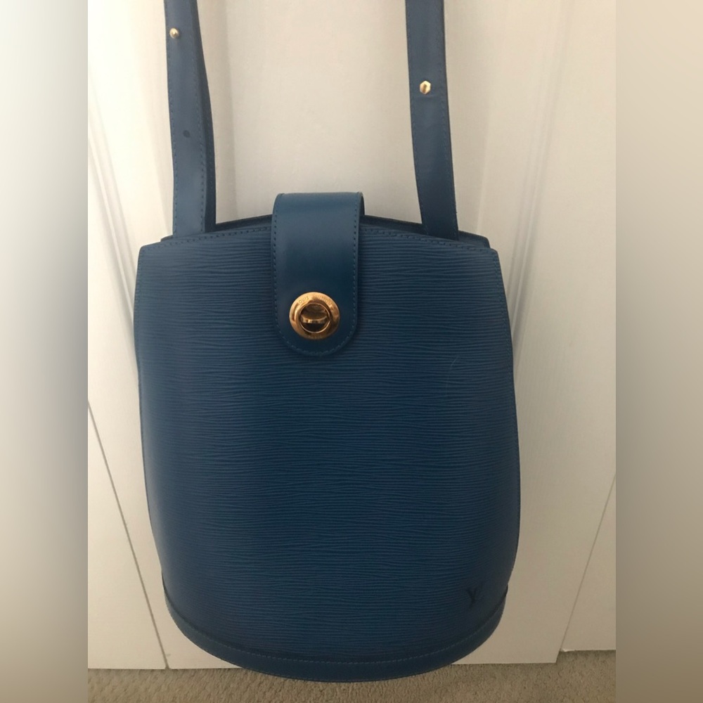 Louis Vuitton Cluny Shoulder Bag SP1925 Toledo Blue Epi - Picture 2 of 14